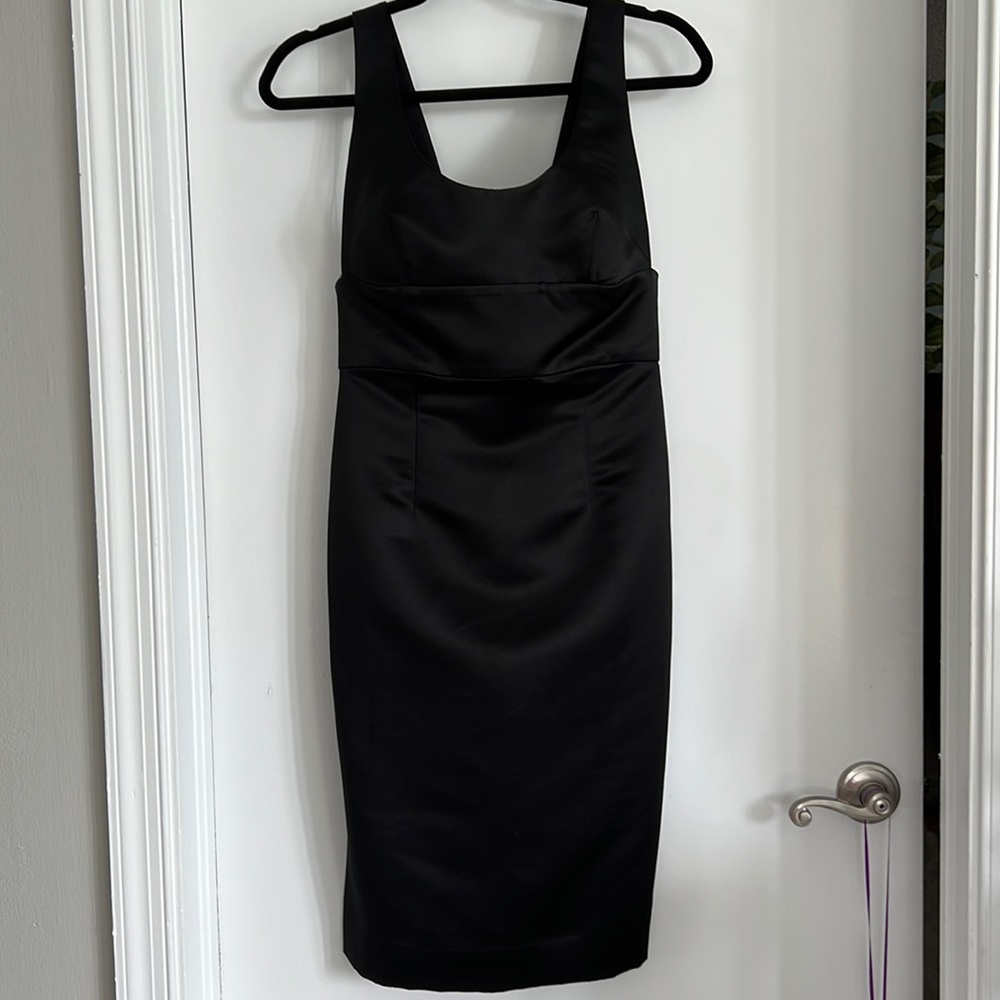 Beautiful Milly Little Black Dress Heavy Satin